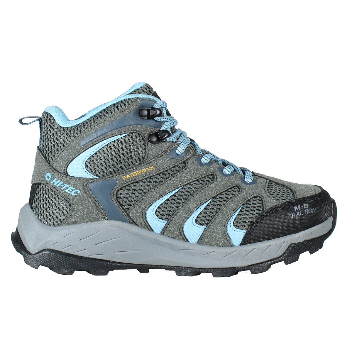 TRAIL SENDER MID WP WOMEN - STEEL GREY/LIGHT BLUE/SUNBURST