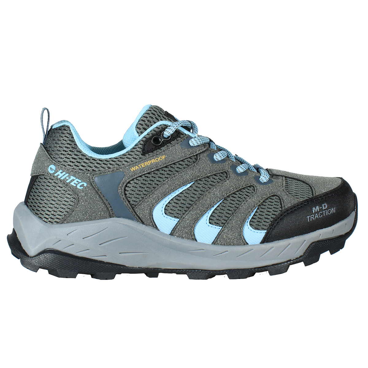 TRAIL SENDER LOW WP WOMEN - STEEL GREY/LIGHT BLUE/SUNBURST